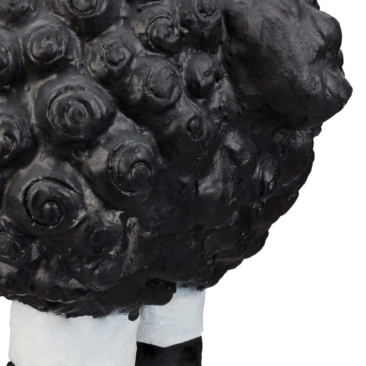 GARTENFIGUR Schaf - Schwarz, Keramik (24/33/44cm) - Relaxdays