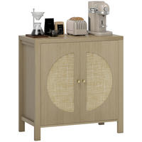 SIDEBOARD Naturfarben, Rattan-Optik, 75/38/77 cm - Naturfarben, Holz (75/77/38cm) - PANGIVO