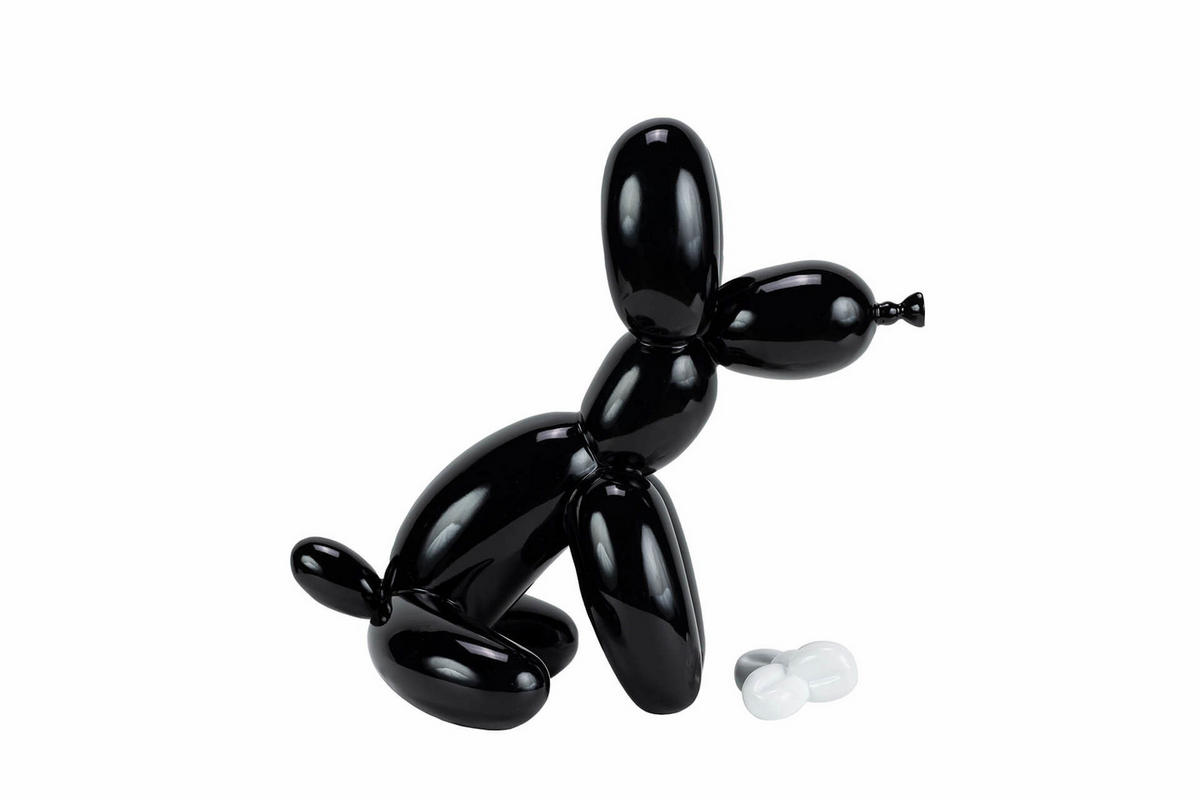 SKULPTUR Schwarz 30/28 cm - Schwarz, Stein (1.15/28/18cm) - KUNSTLOFT