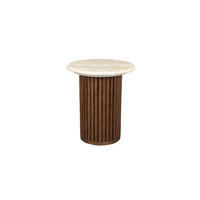 BEISTELLTISCH Arda 35 cm - Beige, Holz (35/35/40cm) - Dutchbone