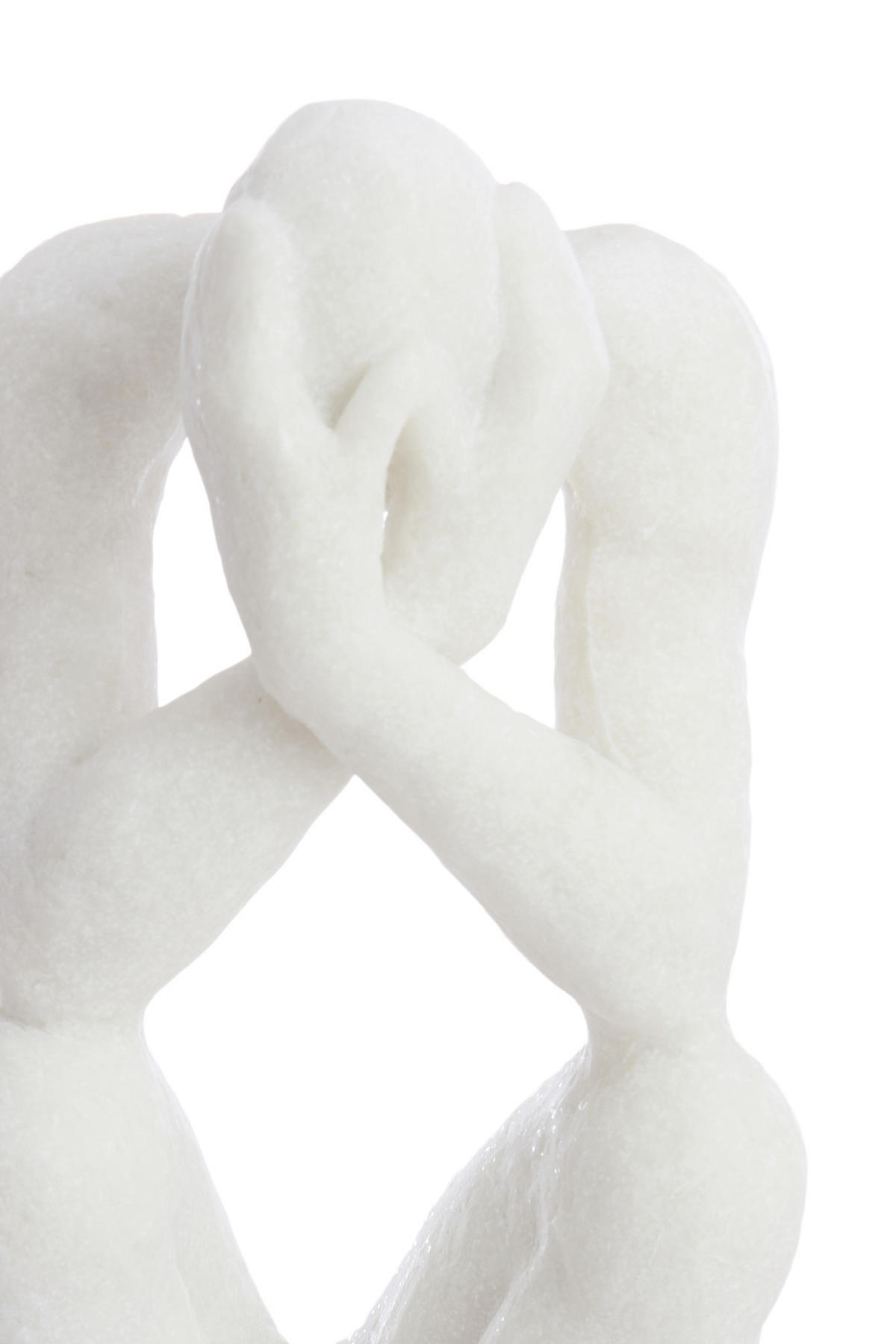 ORNAMENT Lovinac Weiß 19/16/47 cm - Weiß, Kunststoff (19/47/16cm) - Light & Living