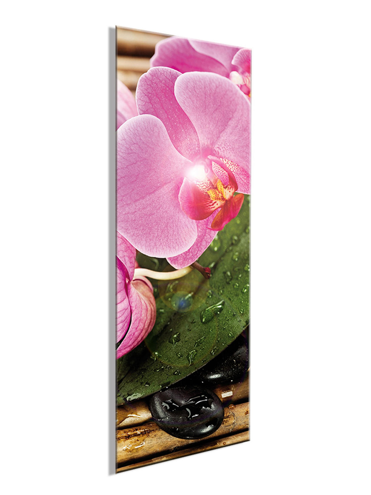 GLASBILD 30x80 cm Blumen - Gelb, Glas (30/80cm) - artissimo