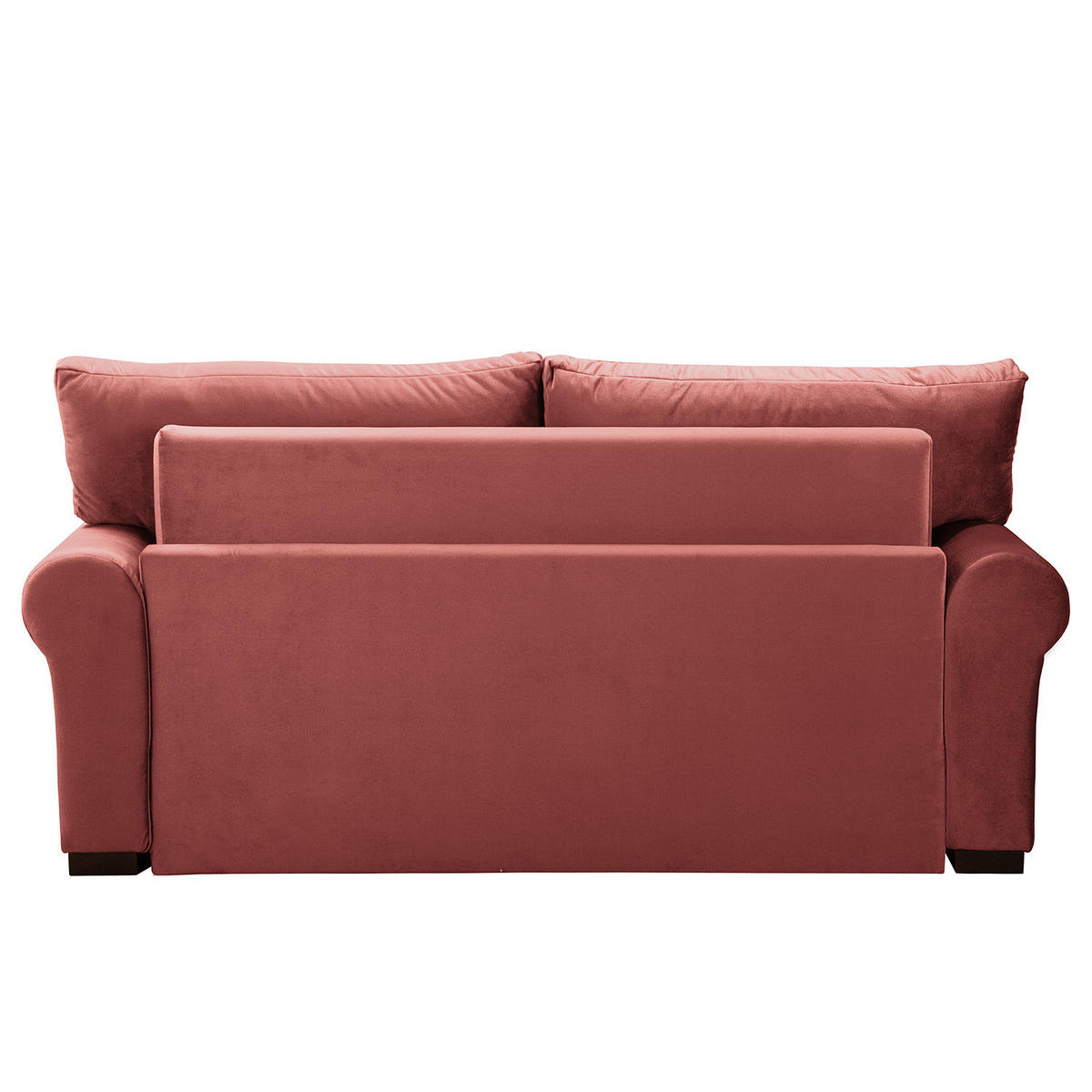 SCHLAFSOFA - Transparent/Altrosa, Birkenholz/Textil (185/95/90cm) - home24