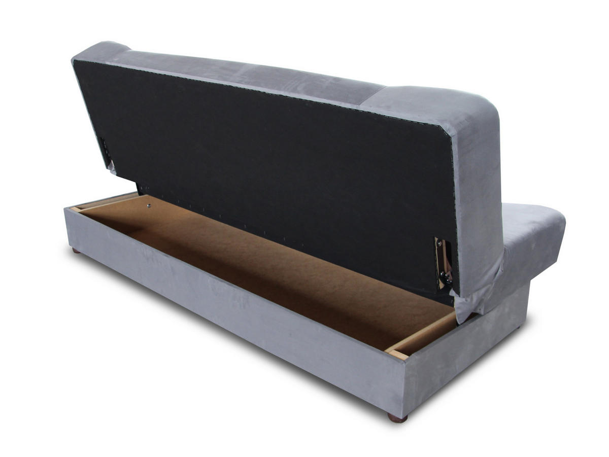 SCHLAFSOFA Sena - Braun/Grau, Holz/Kunststoff (195/89/89cm) - Sofnet