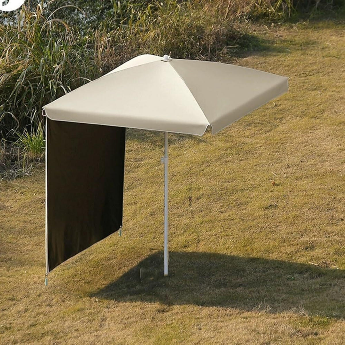 SONNENSCHIRM, cremefarben, UPF≥50+, Schirmdurchmesser: 160cm - Beige, Kunststoff (160/160cm) - Weltevree