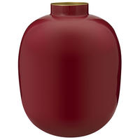 VASE Metal dunkelrot 32 cm - Rot, Metall (31cm) - Pip Studio