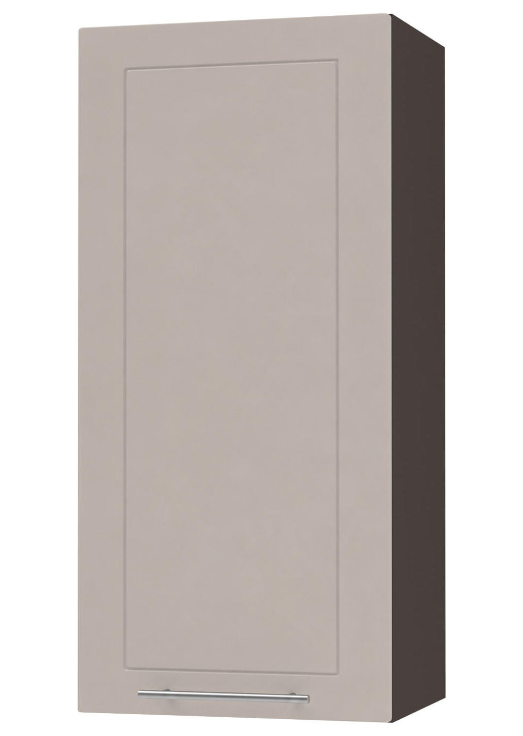 KÜCHENHÄNGESCHRANK Kvantum W4/45 Lava / Kaschmir Matt 45 / 32,5 / 96cm - Kaschmir/Dunkelgrau, Holz/Holzwerkstoff (45/96/32.5cm) - Feldmann-Wohnen