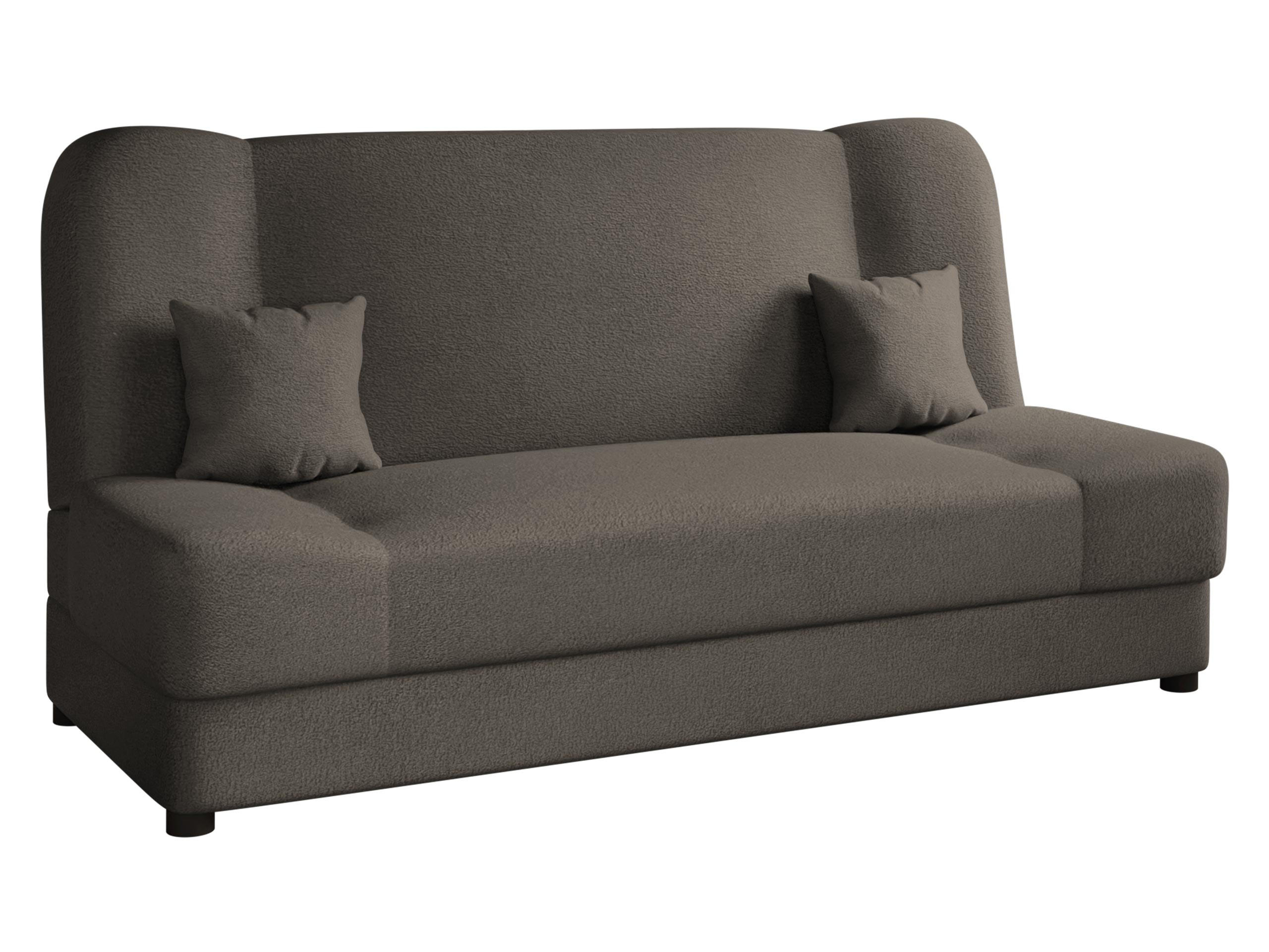 SCHLAFSOFA Jonas - Hellbraun, Holz/Textil (195/86/87cm)