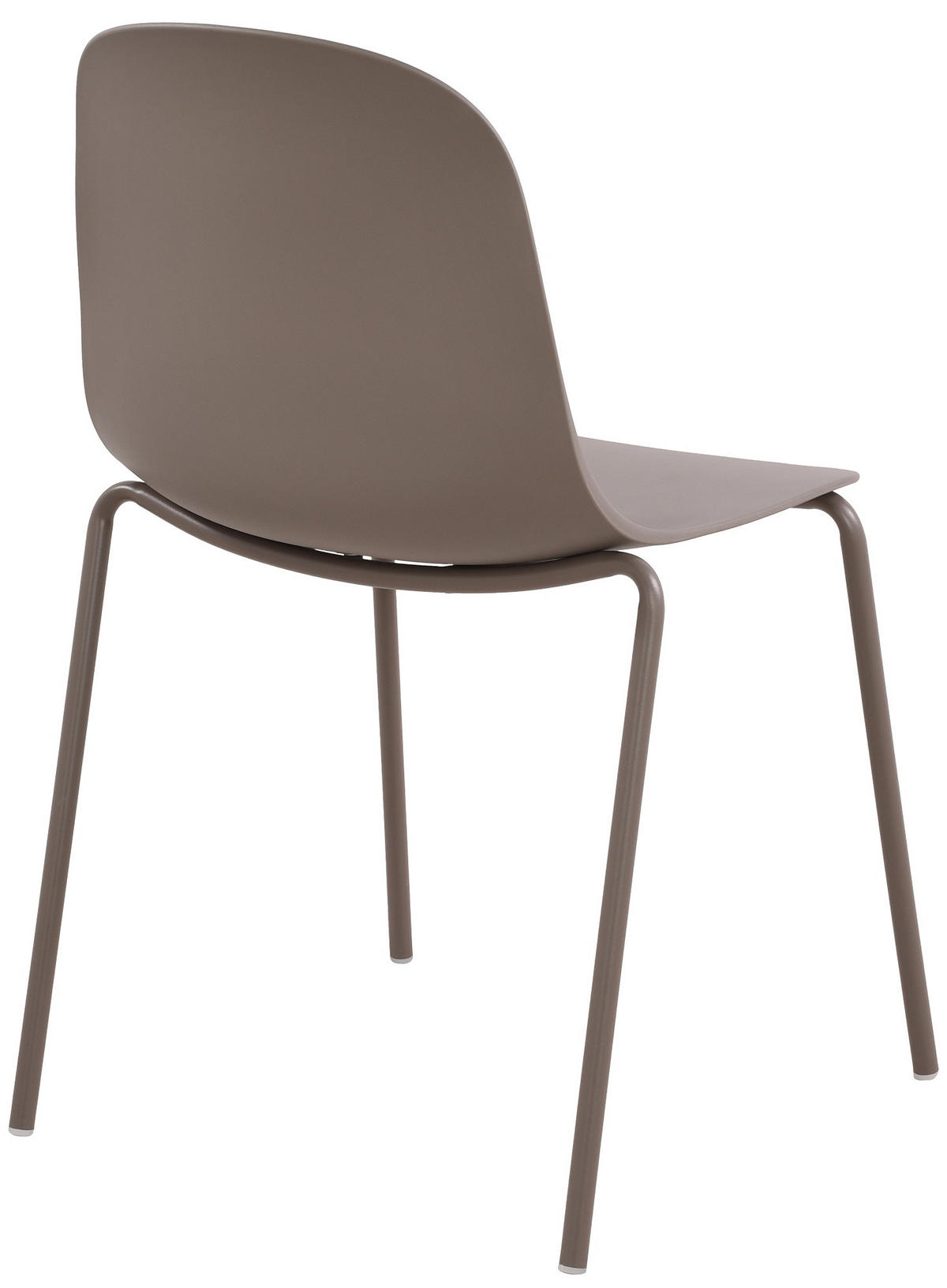 STAPELSTUHL Kunststoff taupe - Taupe, Kunststoff/Metall (51/85/53cm) - CLP