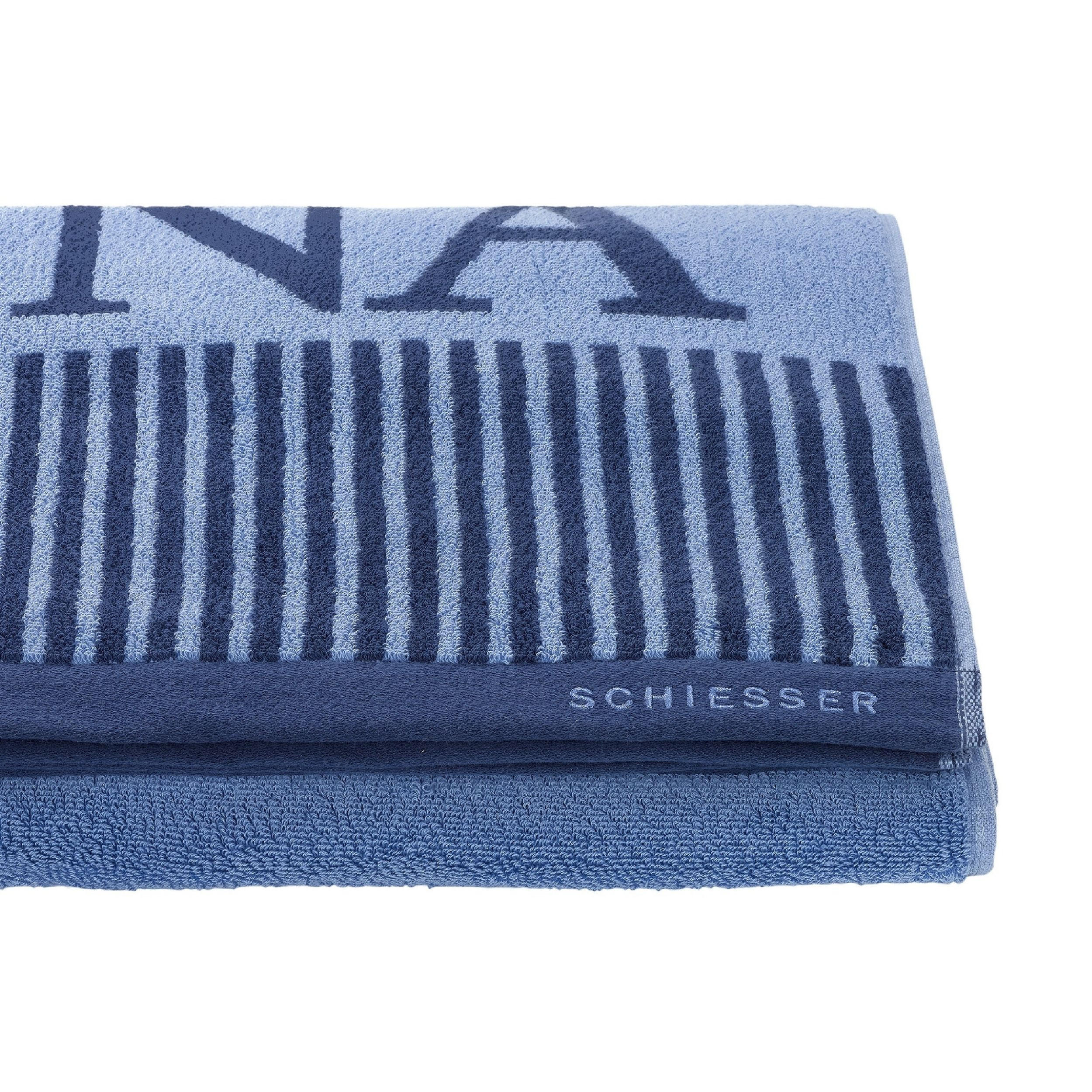 SAUNATUCH Rom - 75x200 cm - Hellblau - Hellblau, Textil (75/200cm) - SCHIESSER