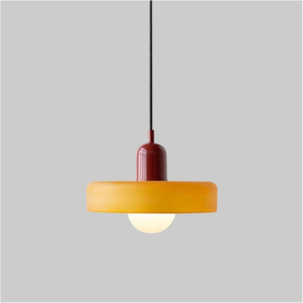 PENDELLEUCHTEN,GLAS, 220 V, 12 W, 25 cm Durchmesser,Orange - Orange, Glas (25/25/20cm) - Weltevree