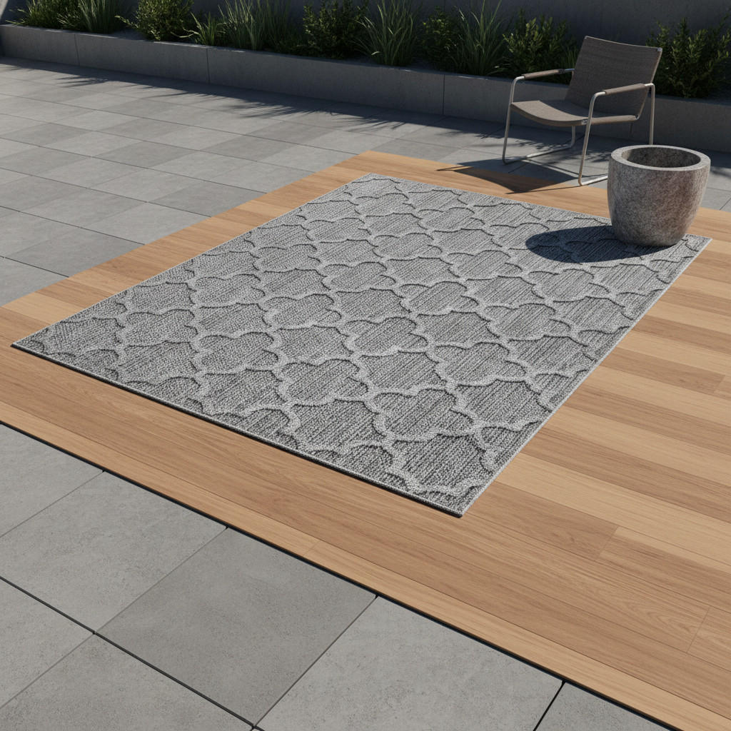 Thumbnail - Kadima Design Teppich, Grau, Textil, Abstrakt, Rechteckig, 200x290 cm, pflegeleicht, Teppiche & Böden, Teppiche, Outdoor...