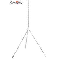 SET von Ketten und Karabinerhaken für Grillrost - Schwarz, Metall (80/200/200cm) - Cook King