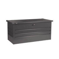 METALLAUFBEWAHRUNGSBOX MEGABOX XL - Größe: 400L - Anthrazit, Metall (126/62/56cm) - Home Deluxe