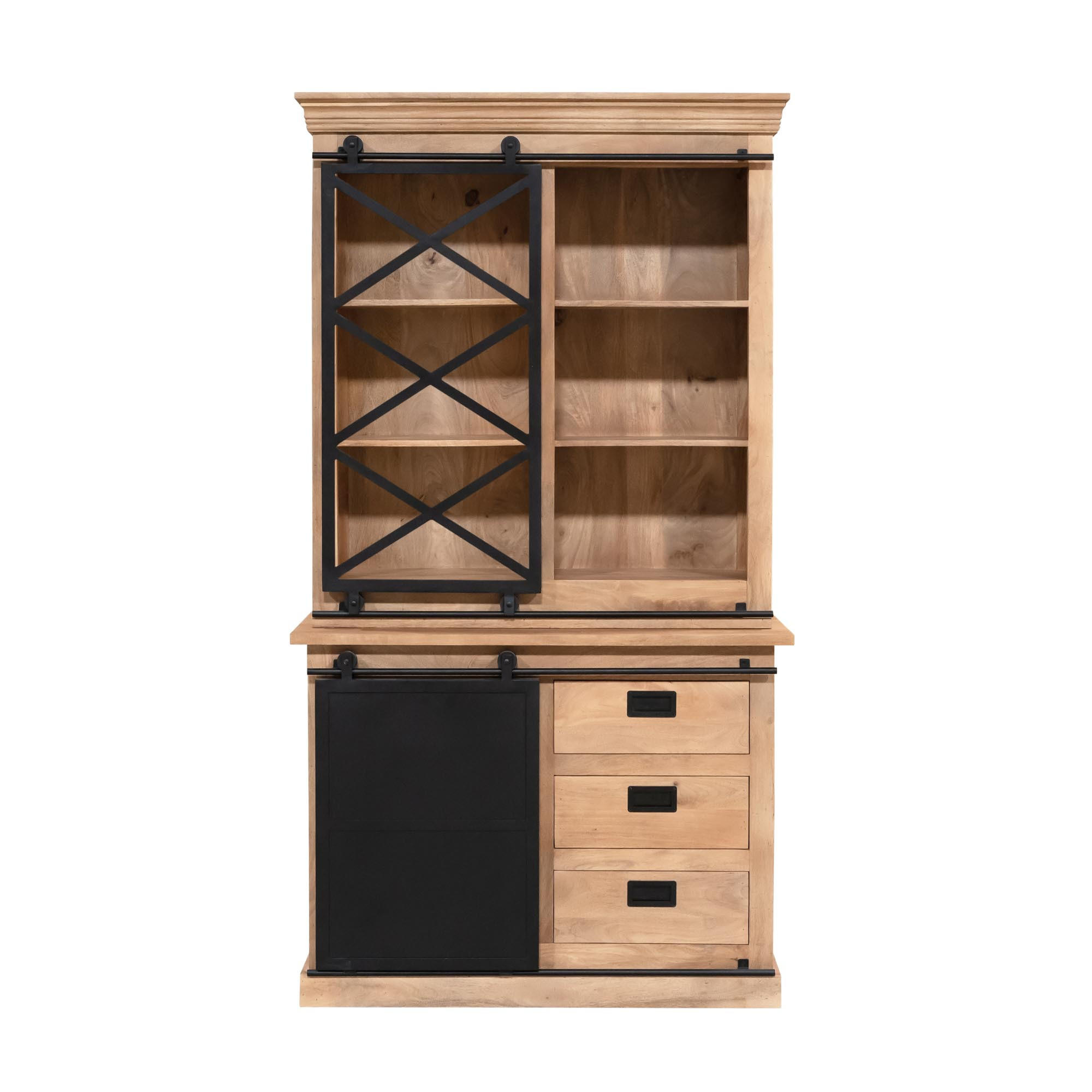 VITRINE Fresno Braun 45/120/220 cm - Braun, Holz (120/220/45cm) - Starfurn