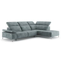 SOFA L FORM James Grau 218 x 301 cm Rechte Ecke - Grau, Holz (218/301cm) - VitaliSpa
