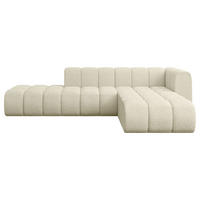 ECKSOFA modulares Sofa Zuvon-L1 - 296x177x70 cm Beige - Beige, Holzwerkstoff/Textil (296/177cm) - ALTDECOR
