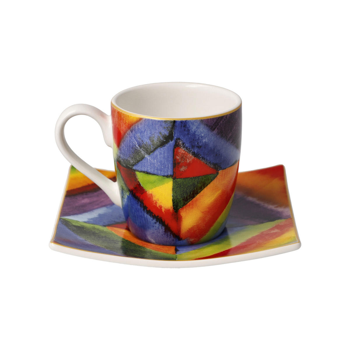 ESPRESSOTASSE Wassily Kandinsky - Farbstudie, Fine Bone China, Bunt, 100 ml - Multicolor, Keramik (0.1L) - Goebel