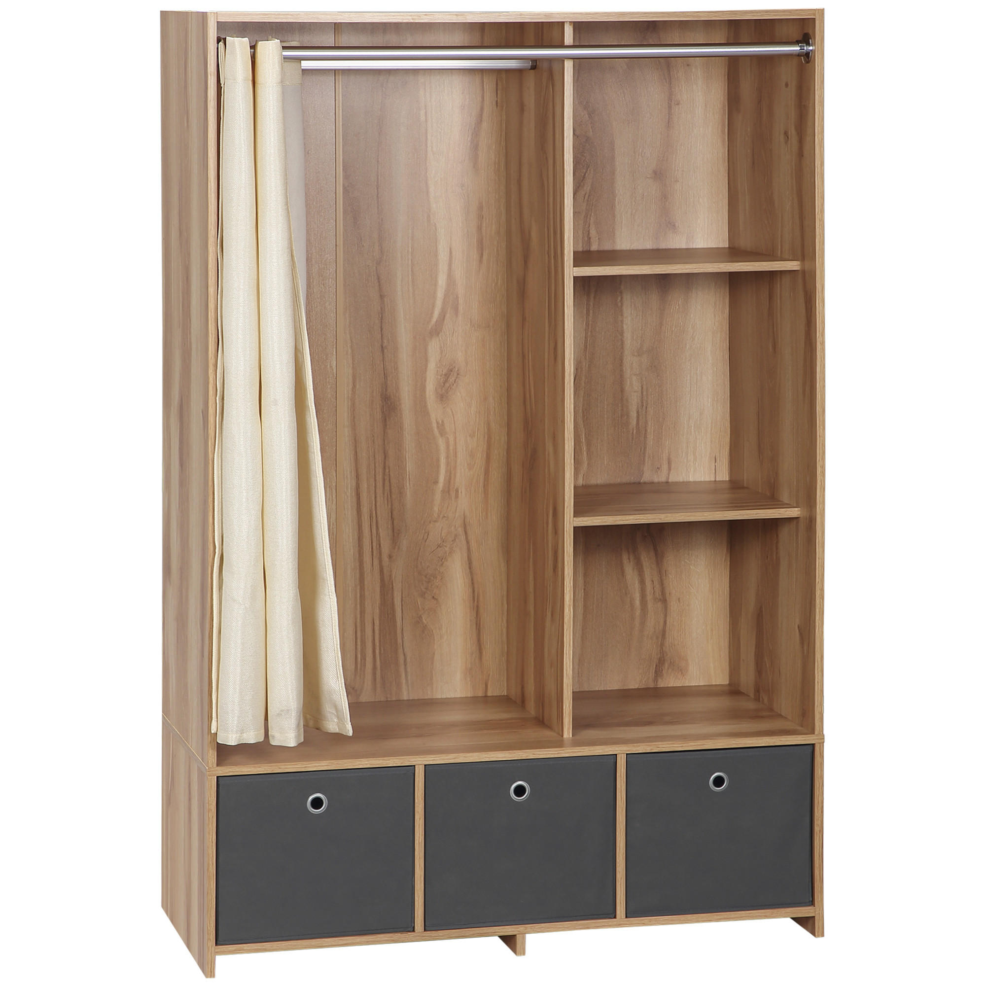 ComfortXL Kleiderschrank Natur 48x160x105 cm