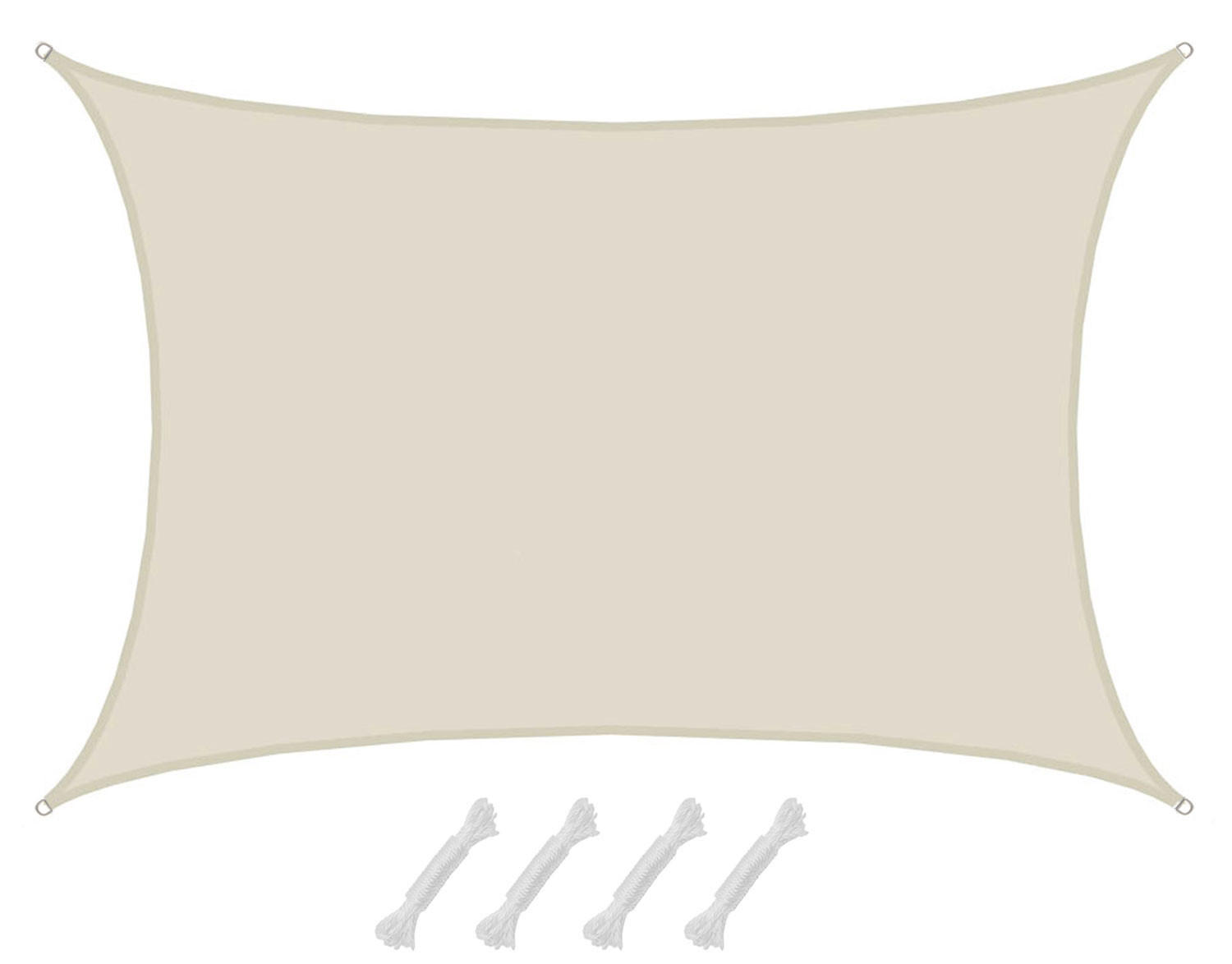 SONNENSEGEL 600/400 cm beige, rechteckig - Beige, Kunststoff (600/400cm) - Amanka