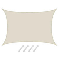 SONNENSEGEL 600/400 cm beige, rechteckig - Beige, Kunststoff (600/400cm) - Amanka