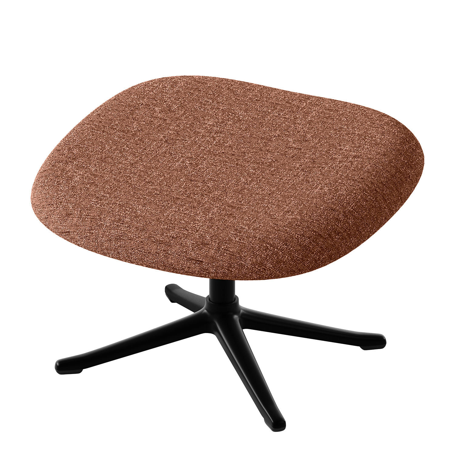 POLSTERHOCKER - Beige/Schwarz, Textil/Metall (53/37/46cm) - home24