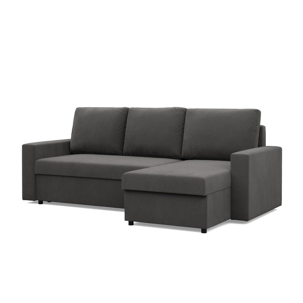 ECKSOFA MIT SCHLAFFUNKTION NEO, Grau - Grau, Textil (231/140cm) - Mebligo