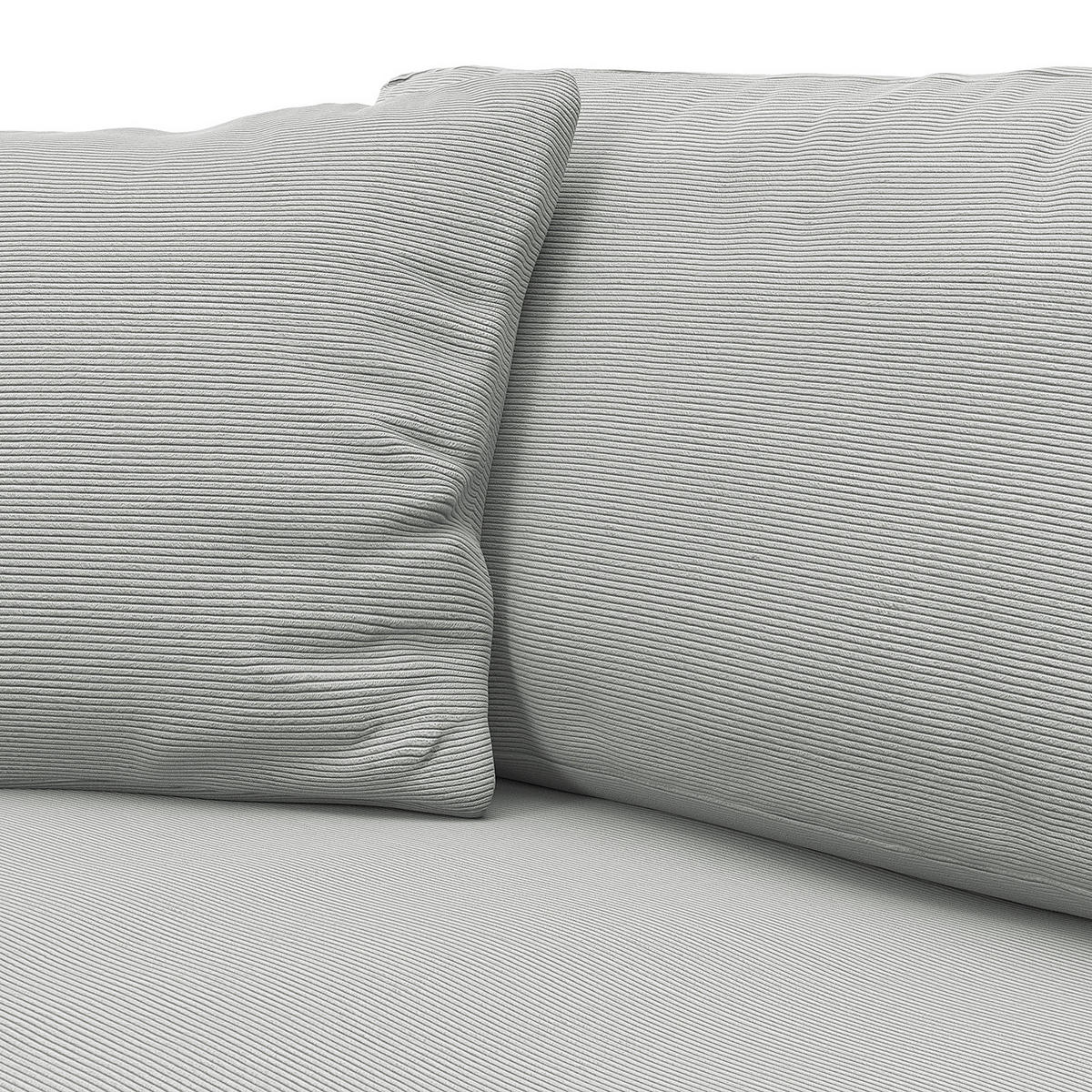 ECKSOFA mit Longchair - Schwarz/Grau, Kunststoff/Textil (238/183cm) - home24