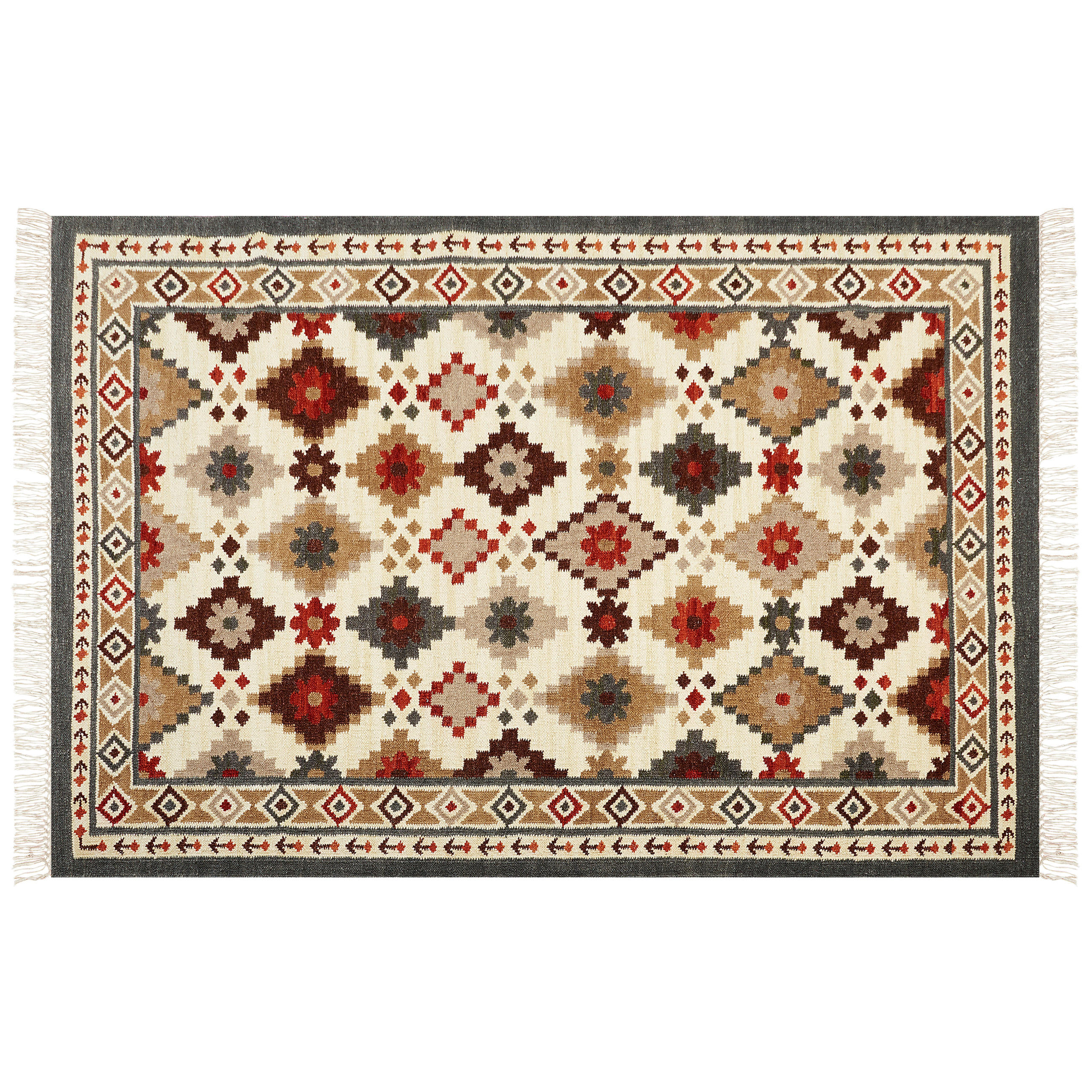 KELIM-TEPPICH vintage Ghukasavan 300/200 cm - Multicolor, Textil (200/300cm) - Beliani