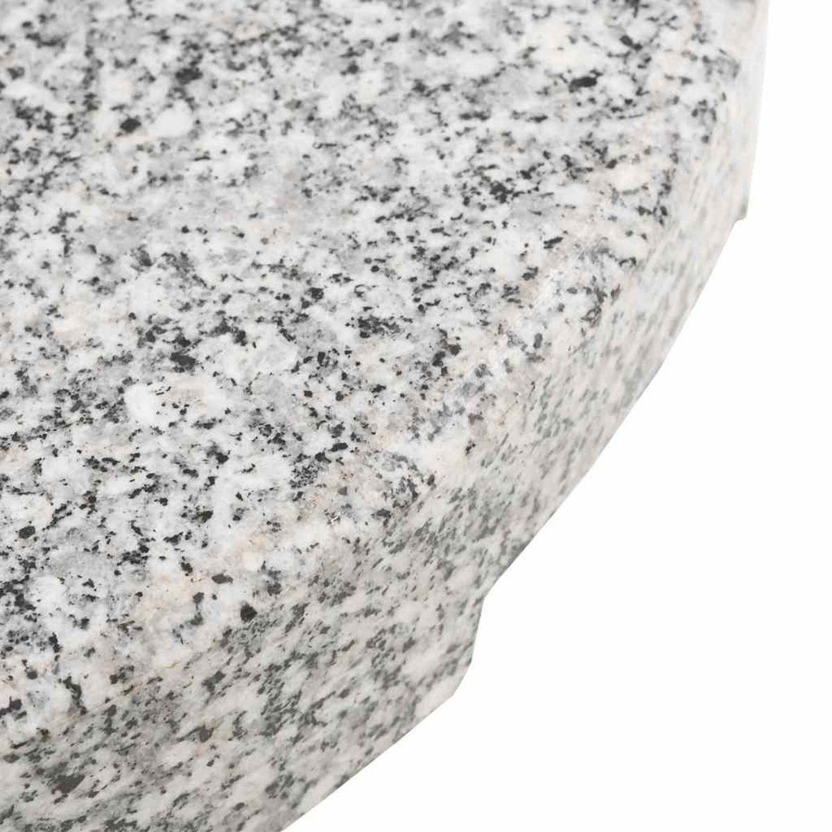 SONNENSCHIRMSTÄNDER Granit Rund 20 Kg - Grau, Stein (40/40cm) - vidaXL