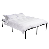 METALLBETT 140/200/41 cm Metall schwarz - Schwarz, Metall (140/200cm) - CLP
