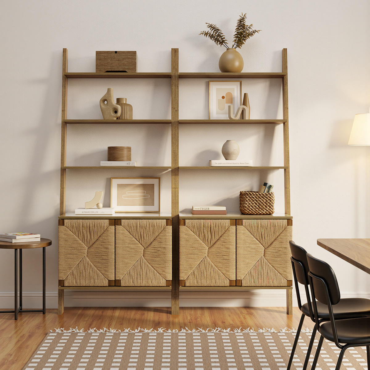 REGAL im Vintage-Naturstil, Holz | B80 x T43,9 x H180 cm - Braun, Holzwerkstoff (80/180/43.9cm) - Hometopia