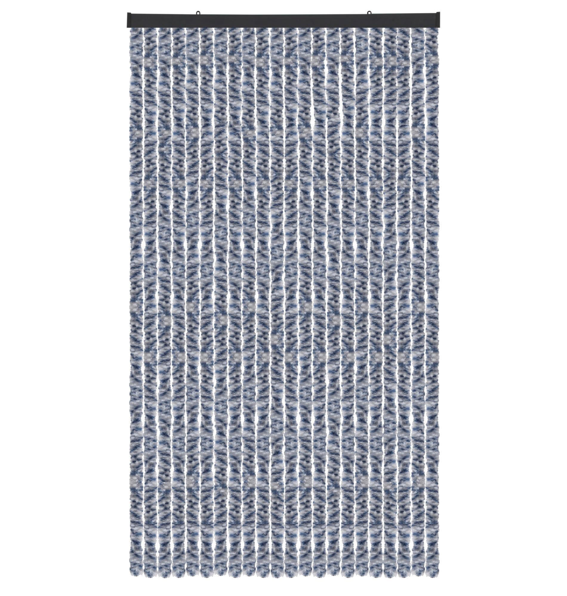 Arsvita Flauschvorhang Blau 90x2x200 cm
