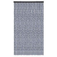 FLAUSCHVORHANG (100x220 cm) Türvorhang in "Meliert Blau-Weiß-Silber" - Blau, Kunststoff (100/2/220cm) - Arsvita