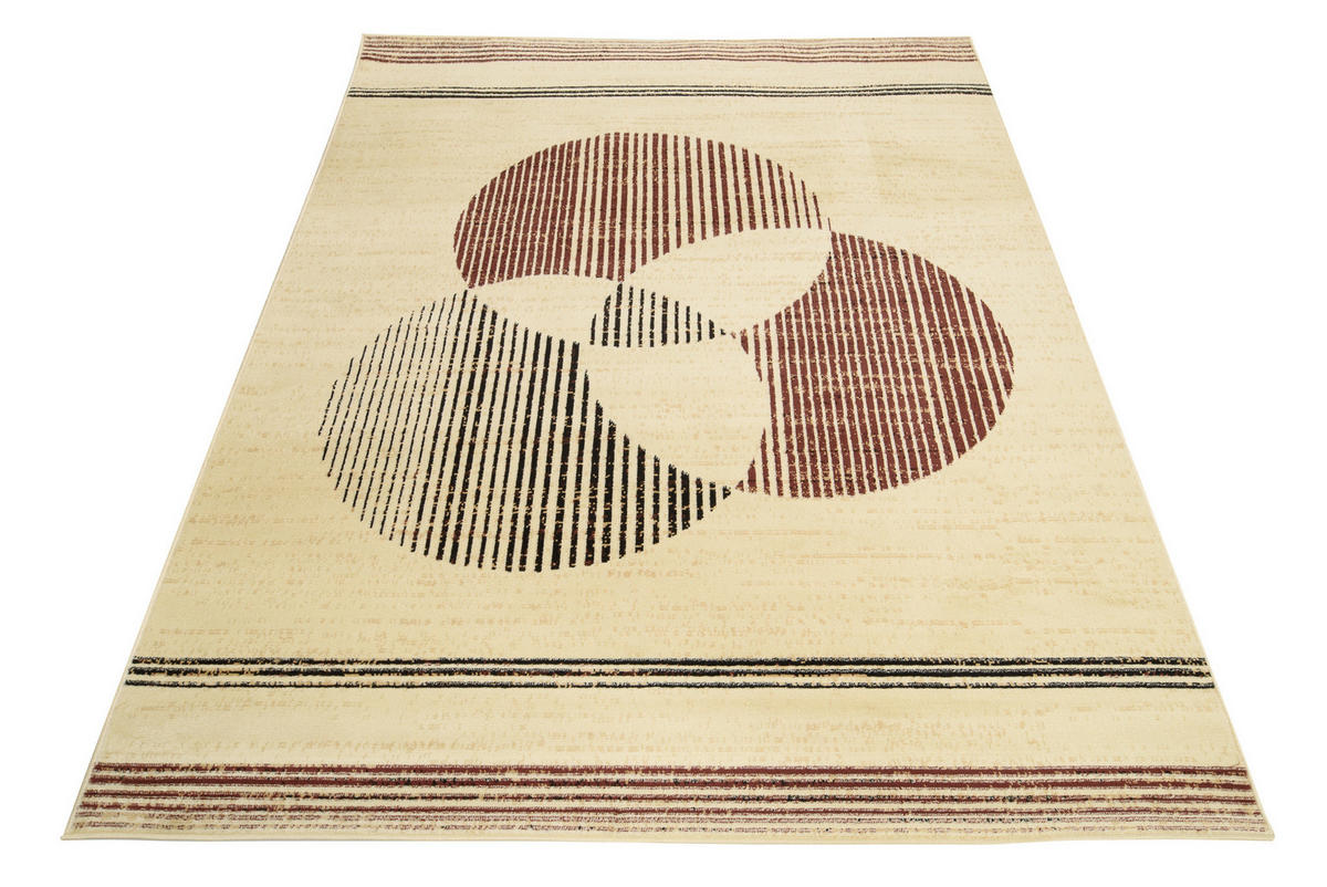 TEPPICH LUXURY Creme Geometrisch 300/400 cm - Creme, Textil (300/400cm) - Tapiso
