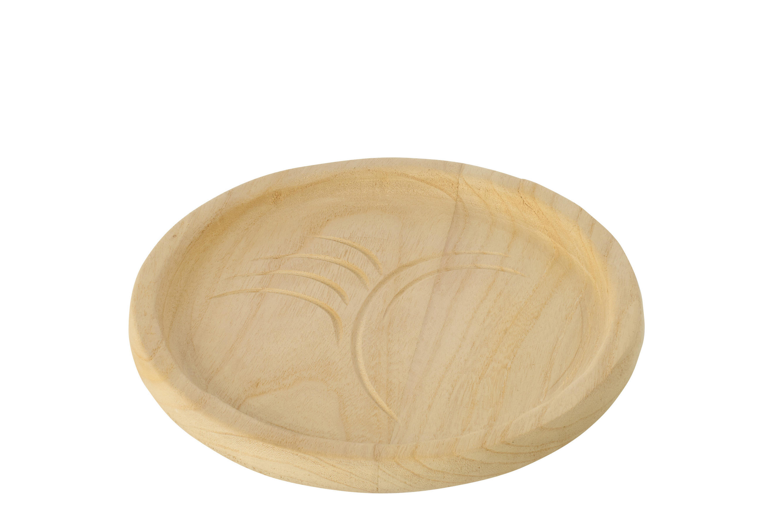 DEKORATIVES TABLETT BLATT - Naturfarben, Holz (35/4cm) - J-Line