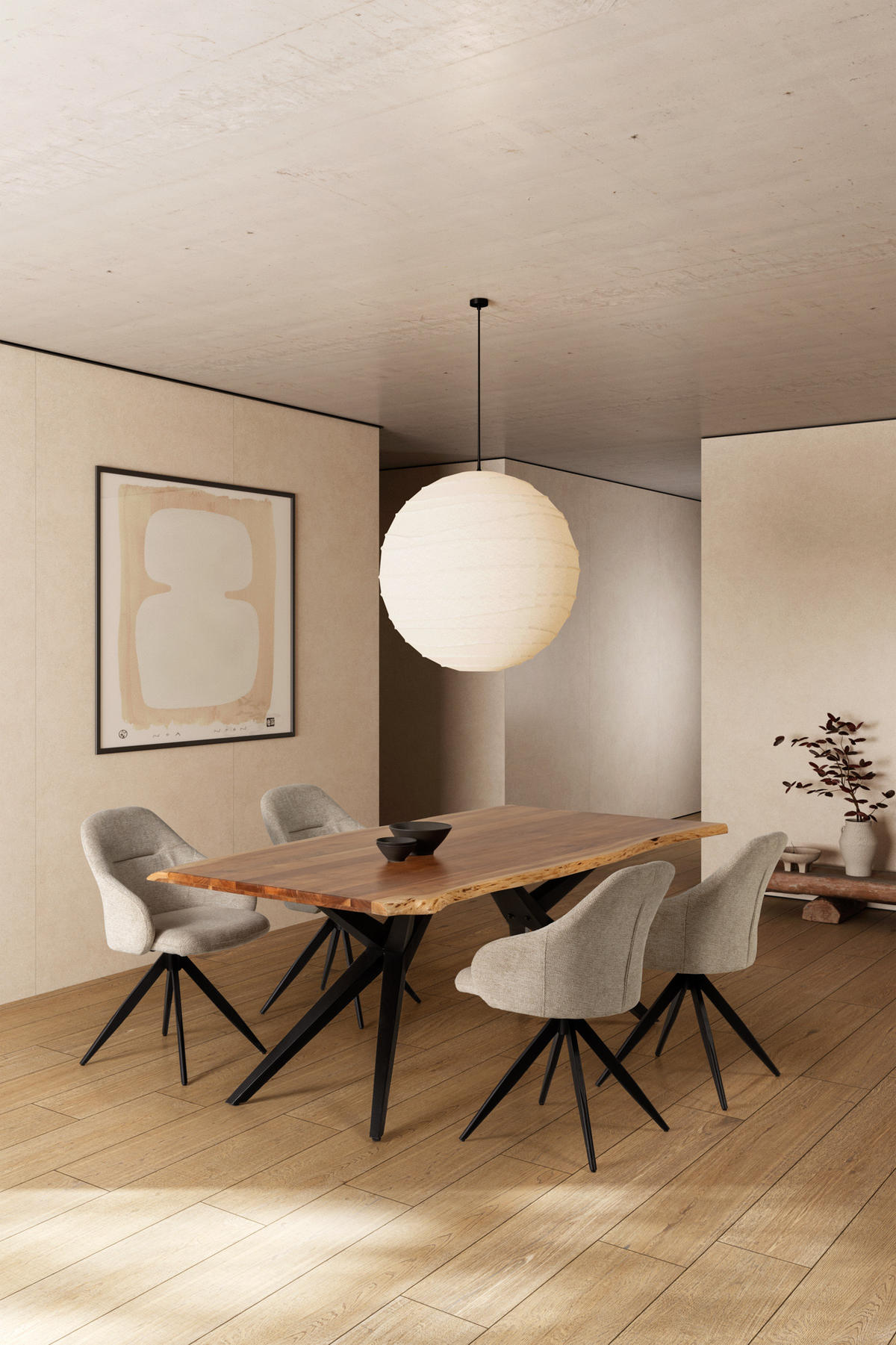 ESSTISCH Mudri Braun 200/100/76 cm - Braun, Holz (200/100/76cm)