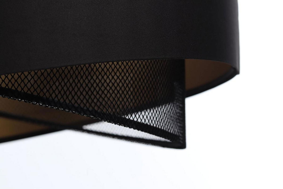 HÄNGELEUCHTE Gold 50/23 cm - Goldfarben/Schwarz, Kunststoff (50/1.3/23cm) - ONZENO