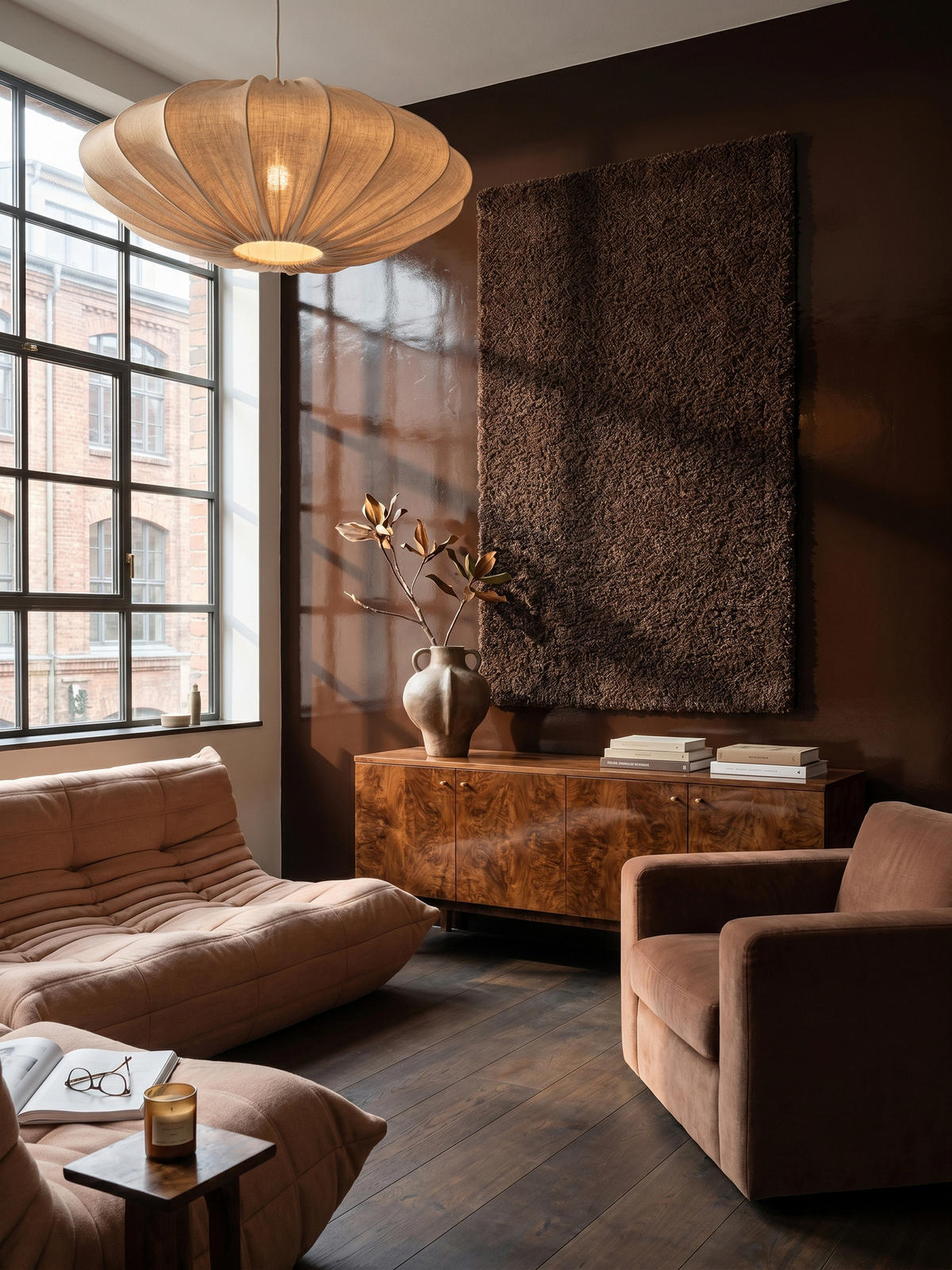 TEPPICH Wohnzimmer Hochflor Einfarbig Weich Flauschig Waschbar Läufer Braun 80x250 cm – RHEIN - Braun, Textil (250/80cm) - KADIMA DESIGN