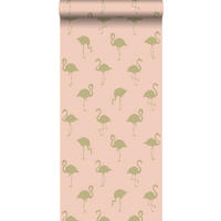 TAPETE Flamingos 53 cm x 10.05 m - Pink, Papier (53/0.1cm) - ESTAhome