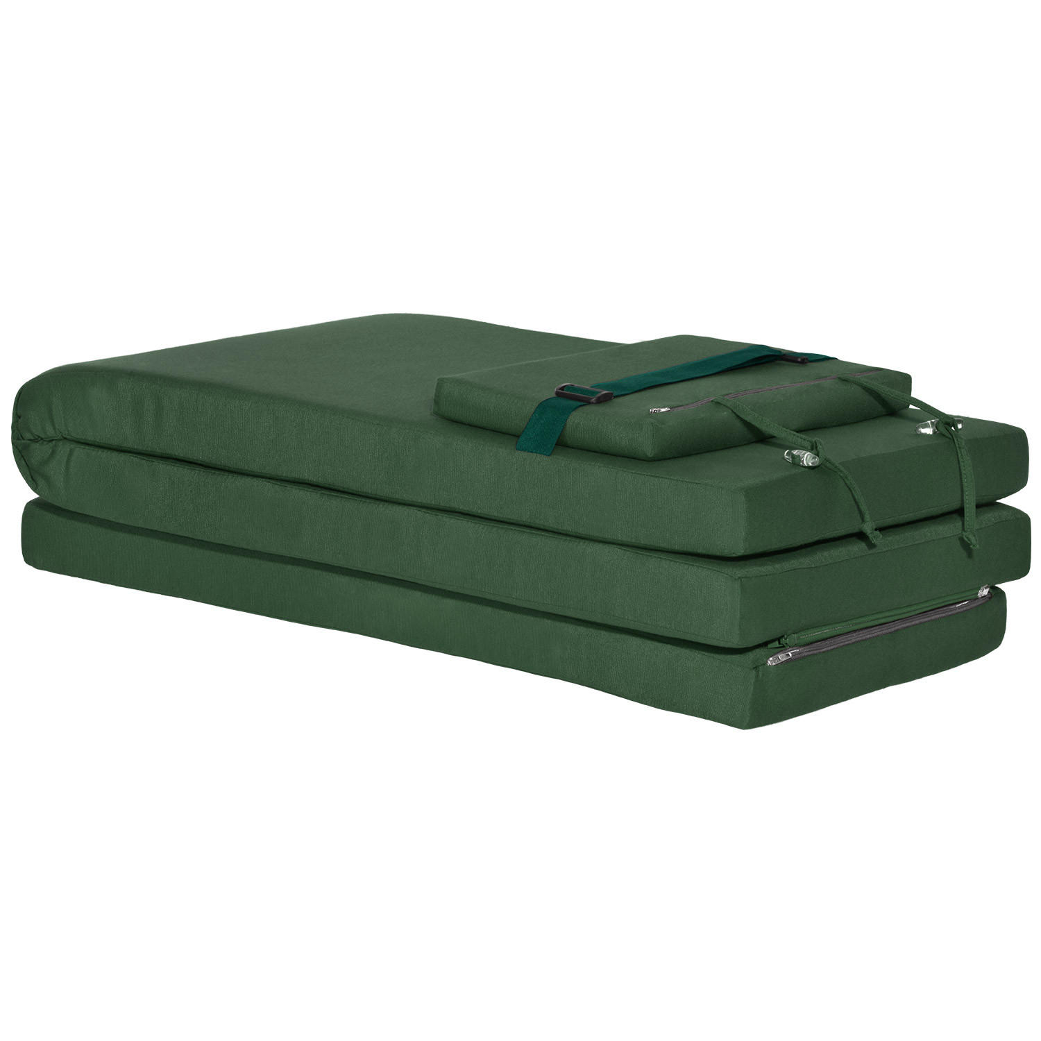 DECKCHAIRAUFLAGE Loftlux DC 175/45/5 cm Dunkelgrün - Dunkelgrün, Textil (45/5/175cm) - Beautissu 