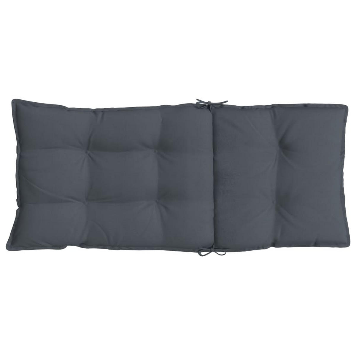 HOCHLEHNER-AUFLAGEN 6Er Set Anthrazit Oxford-Gewebe - Anthrazit, Textil (50/7/120cm) - vidaXL