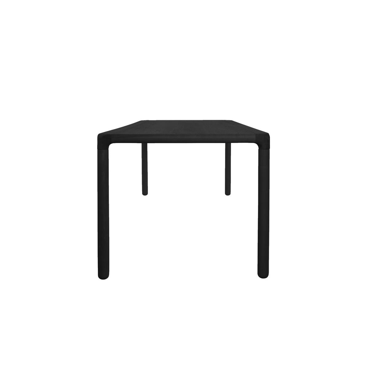 ESSTISCH Storm 180x90 cm Schwarz - Schwarz, Holz (220/90/75cm) - Zuiver