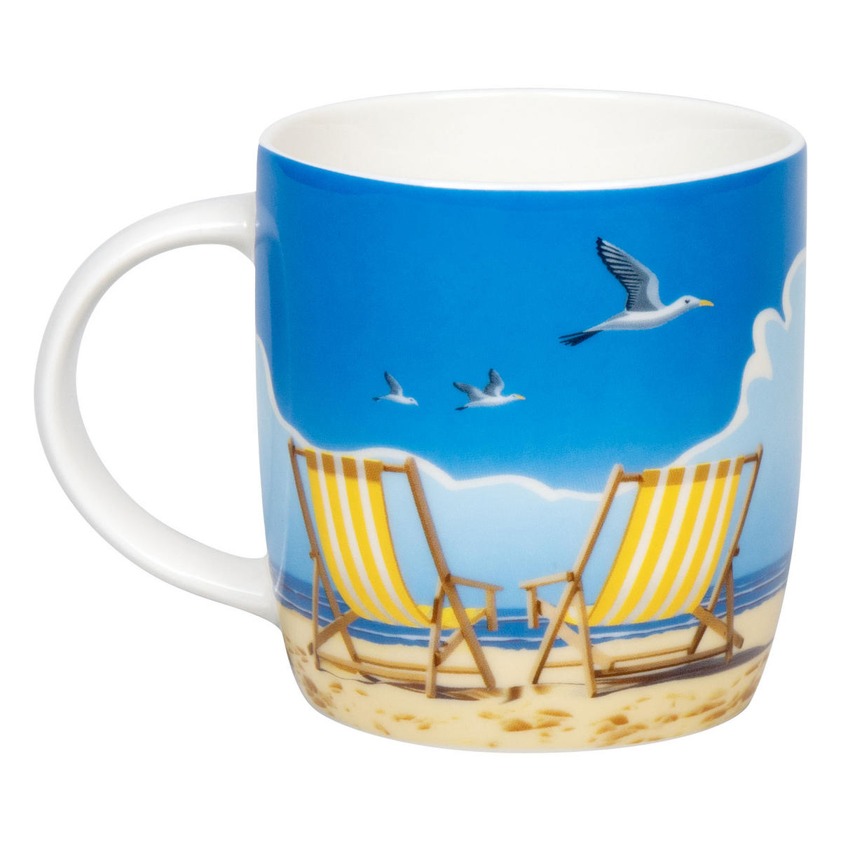 KAFFEEBECHER Loungechair - Naturfarben, Keramik (0.4L) - Könitz