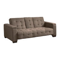SCHLAFSOFA - 3 Personen - Stoff, Stoff - Braun - - Braun, Textil (218/88/94cm) - Vente-Unique