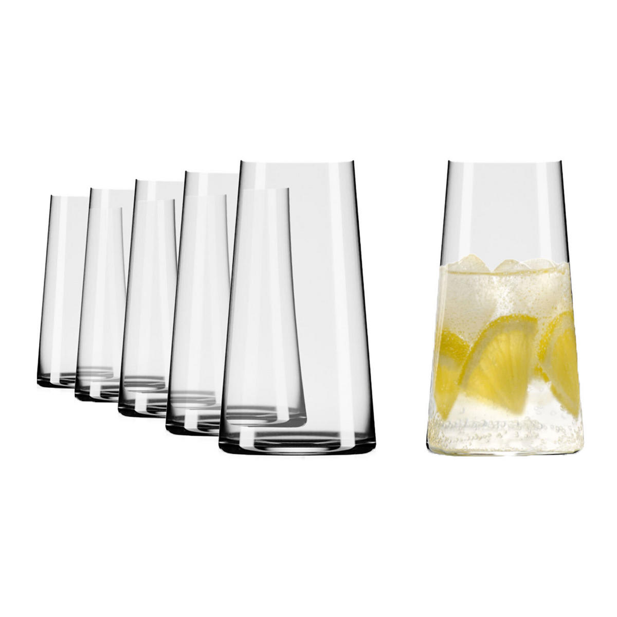 LONGDRINKGLÄSER Power transparent 458 ml 6er Set - Transparent, Glas (0.458L) - Stölzle Lausitz