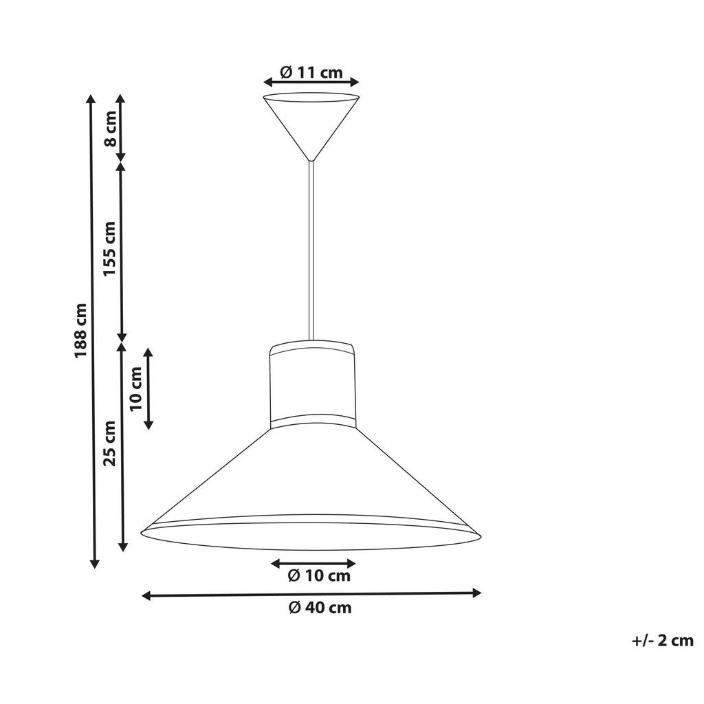 Thumbnail - Beliani Hängelampe, Weiß, Textil, 40x188x40 cm, Lampen & Leuchten, Innenbeleuchtung, Hängelampen, Pendelleuchten