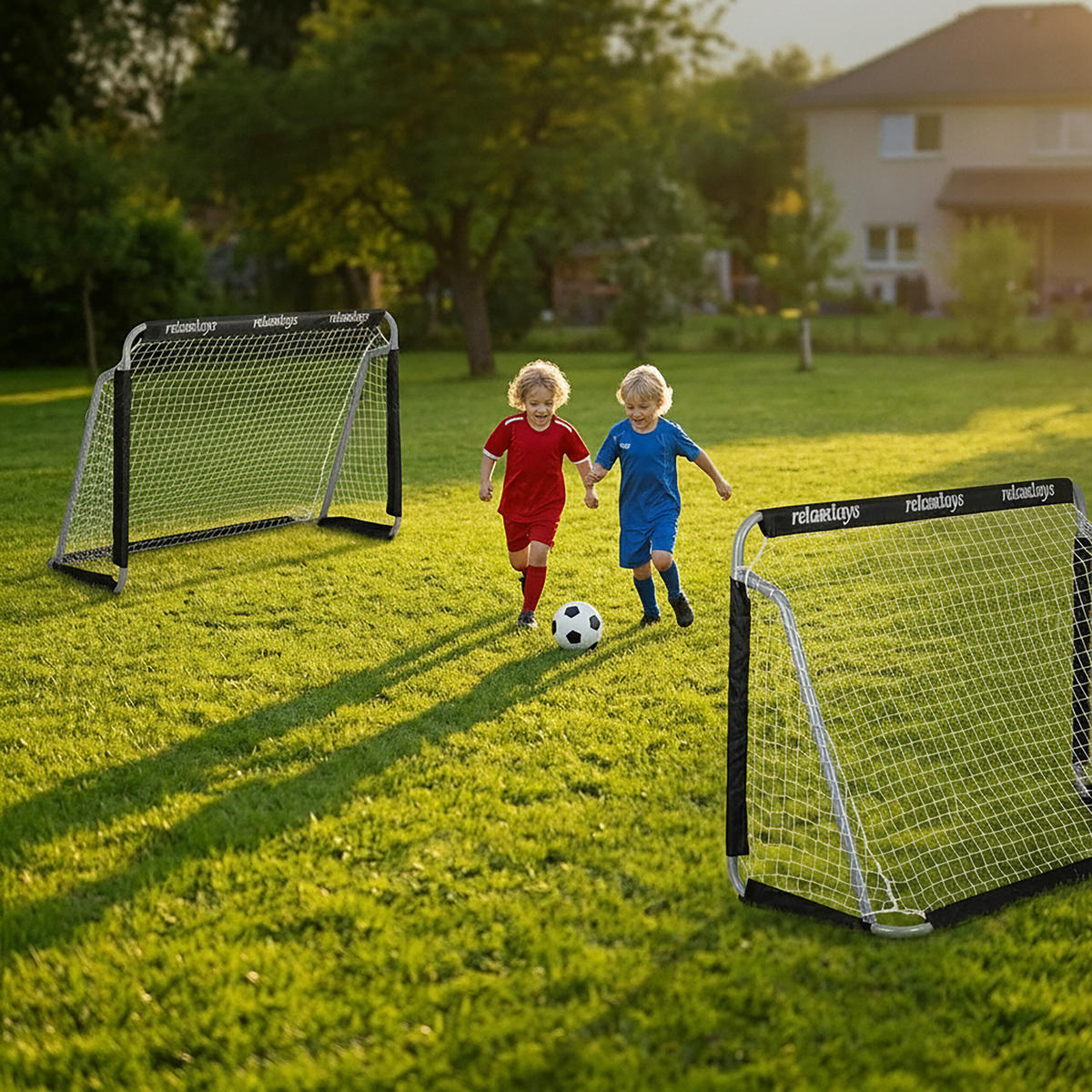 GOL Crna 2-dijelni-Set - višebojno, metal/tekstil (150/75cm) - Relaxdays