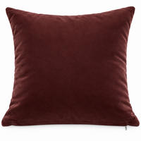 KISSENBEZUG Bordeaux 40x40 Samt weich - Bordeaux, Textil (40/40cm) - TiborTex