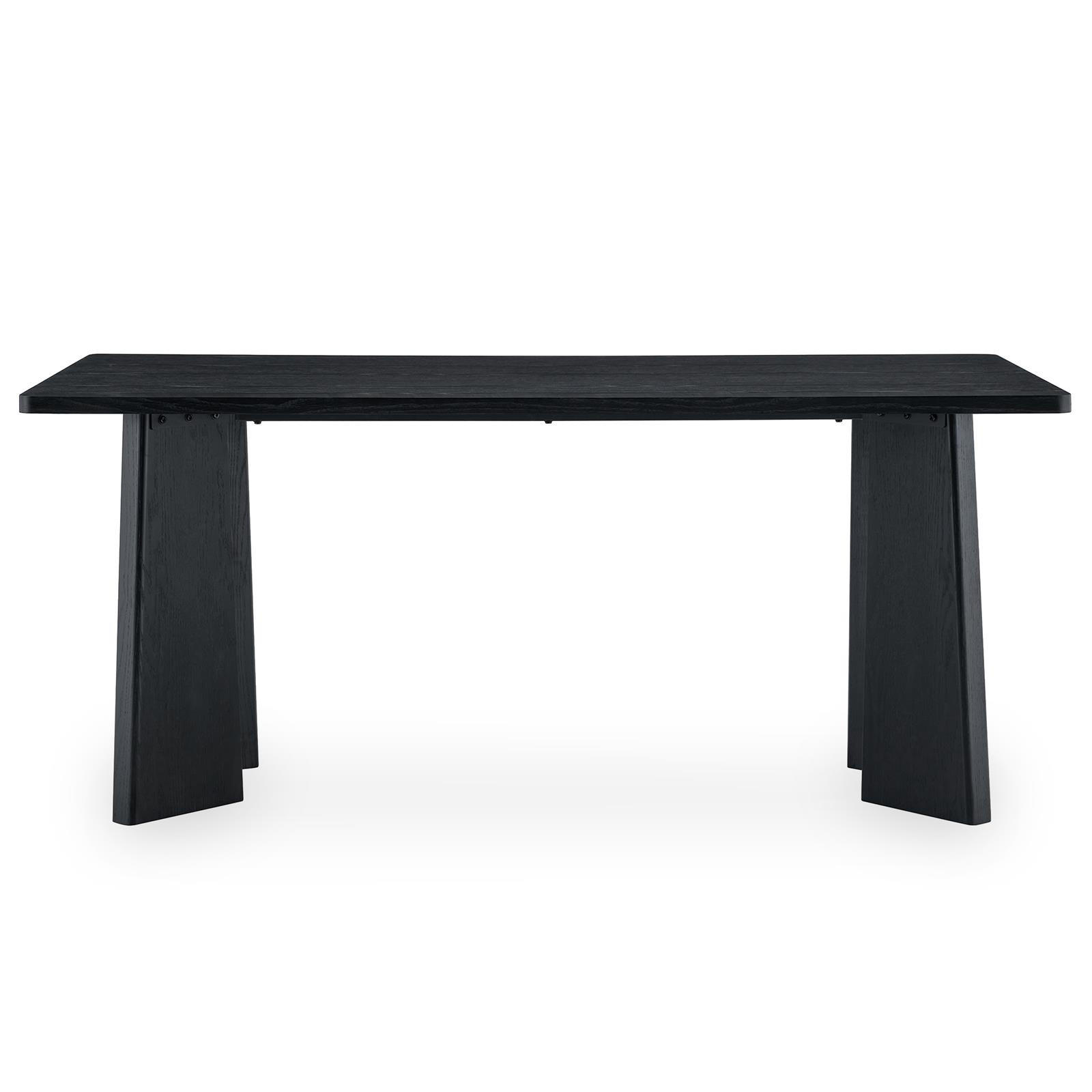 ESSTISCH OLISES schwarz - Schwarz, Holzwerkstoff (90/180/76cm) - IDIMEX